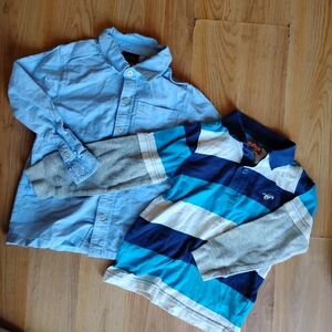 🎉The Children's Place Blue and Striped Button Down Shirts